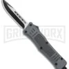 Atomic Defender Mini OTF Automatic Knife Gray - Two Tone Drop Point