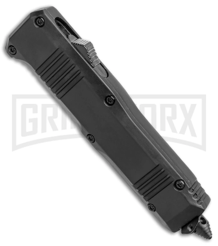 Atomic Mini Shield Dagger Black OTF Automatic Knife - Serr - Image 2