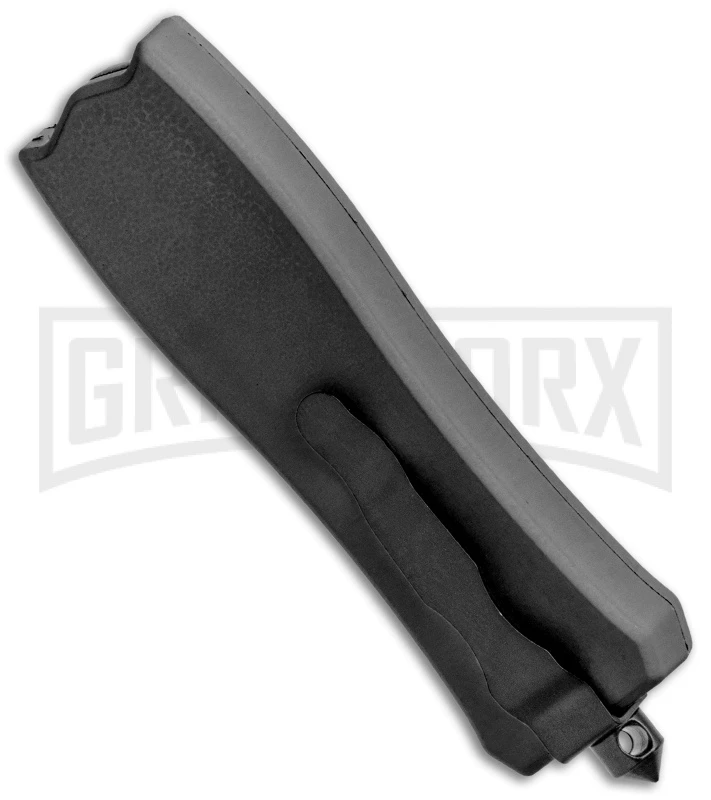 Belly Button Black OTF Automatic Knife - Black Plain - Image 3