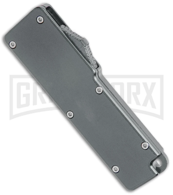 Chud Gray OTF Automatic Knife - Stonewash Tanto Plain - Image 2