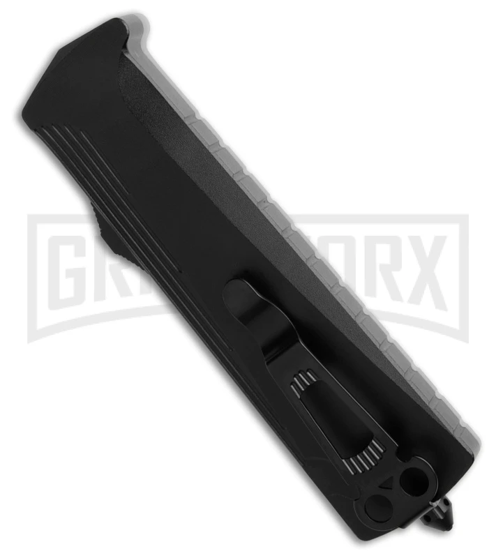 Daggerr Knives Koschei Jade G-10/Al Double Action OTF Knife - Black Plain - Image 3