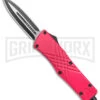 Demolisher OTF Automatic Knife Clip Point Pink - Two Tone Plain