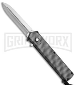 Elemental Reactor Sim. Carbon Fiber OTF Automatic Knife - Satin Plain