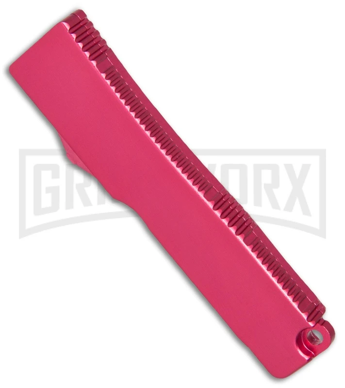 Firecracker Mini Pink D/A OTF Automatic Knife - Black - Image 2