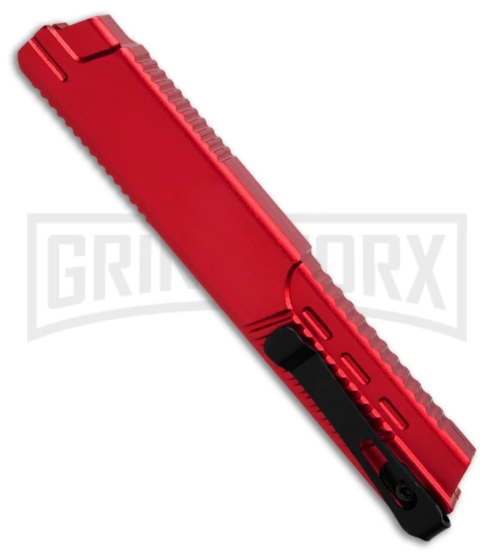 Firecracker XL Red DA/OTF Automatic Knife - Tanto Black - Image 2