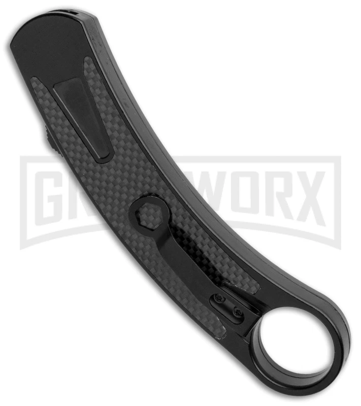 Karambit OTF-103-T Black Carbon Fiber OTF Knife - Two-Tone Plain - Image 3