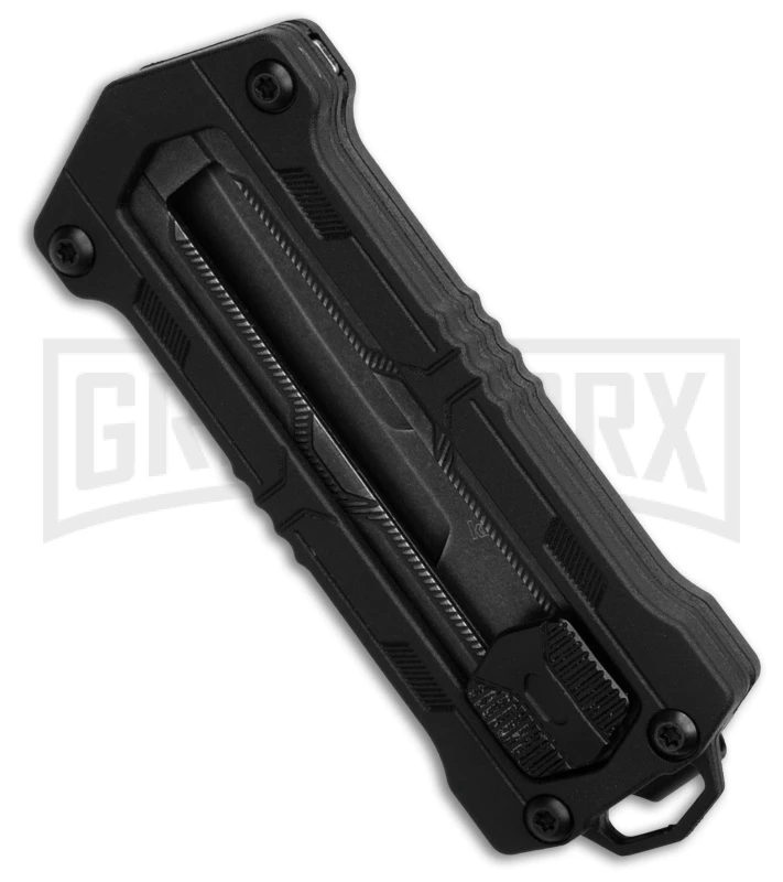 Kershaw Kapsule Manual Slide OTF Knife - Black Plain - Image 2