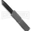 Lightning Gray D/A OTF Automatic Knife - Tanto Black