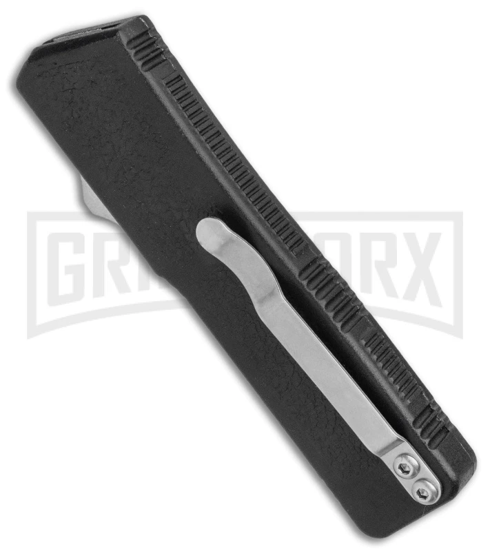 Lightning Black D/A OTF Automatic Knife - Tanto Black - Image 3