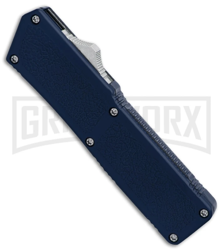 Lightning Blue D/A OTF Automatic Knife - Dagger Two-Tone Plain - Image 3