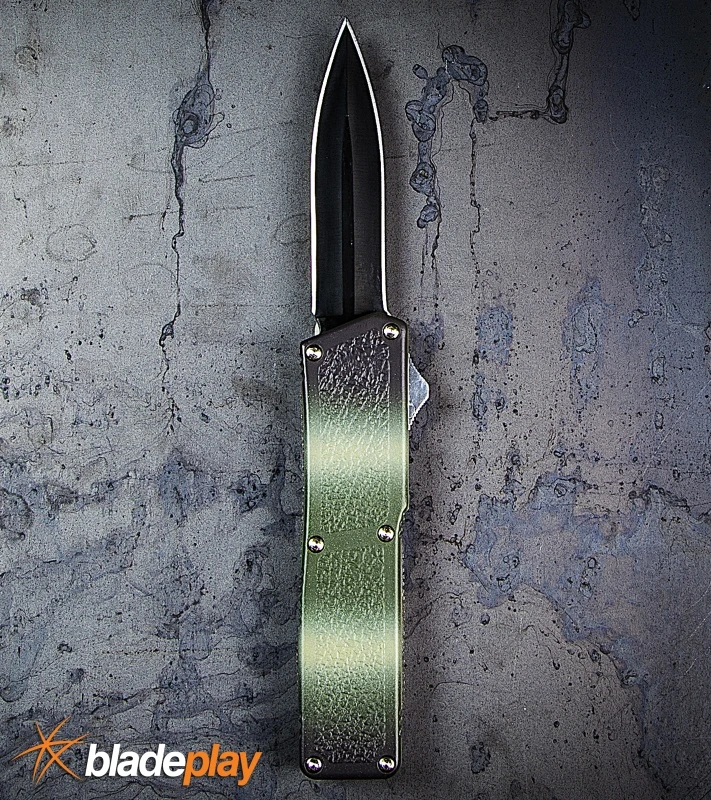 Lightning Camo D/A OTF Automatic Knife - Black Dagger - Image 3