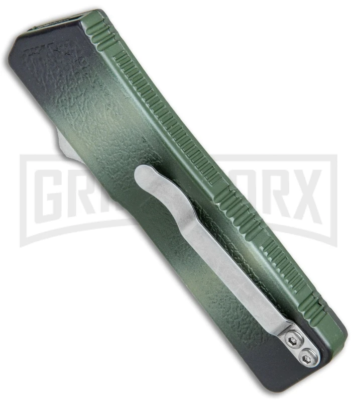 Lightning Camo D/A OTF Automatic Knife - Satin Serr - Image 3