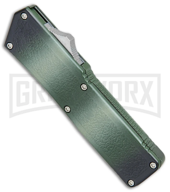 Lightning Camo D/A OTF Automatic Knife - Satin Serr - Image 2