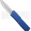Lightning Blue D/A OTF Automatic Knife - Satin Serrated
