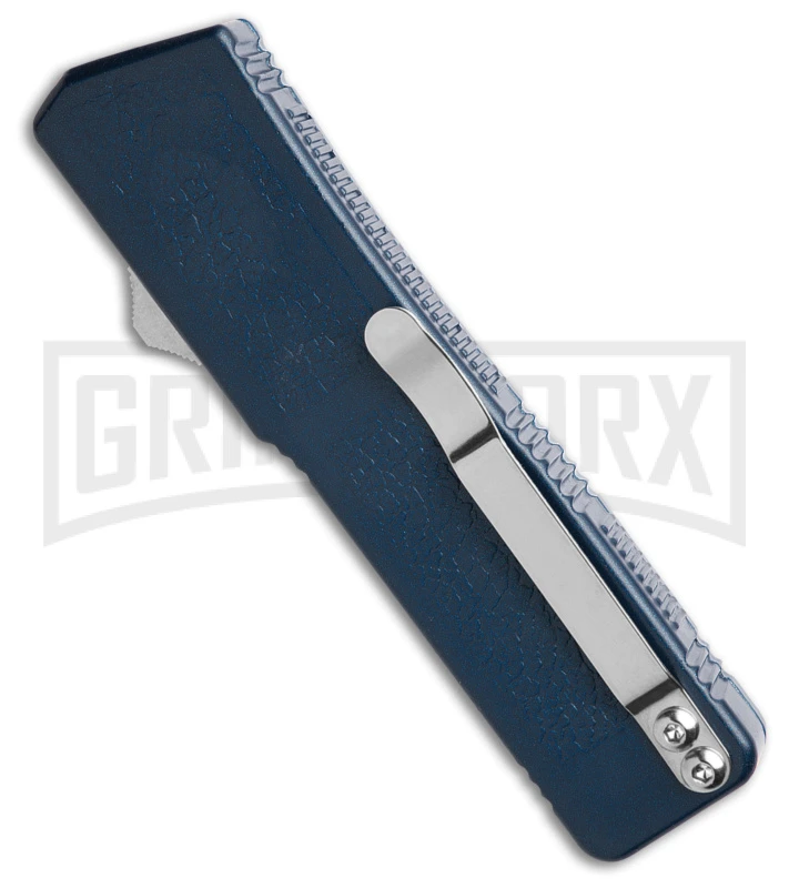 Lightning D/A Tanto OTF Automatic Knife Blue (3.25" Black) - Image 2