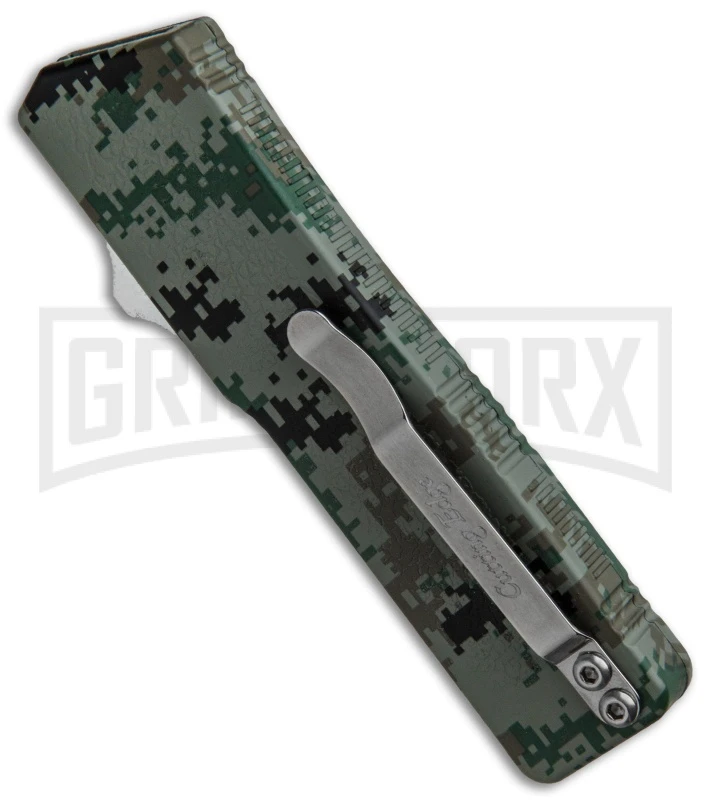 Lightning Digi Camo D/A OTF Automatic Knife - Tanto Satin - Image 3