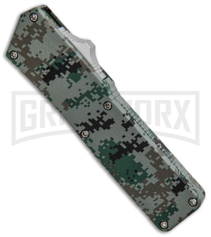 Lightning Digi Camo D/A OTF Automatic Knife - Tanto Satin - Image 2