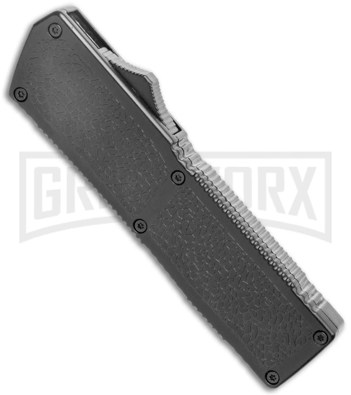 Lightning Elite Black D/A OTF Automatic Knife - Dagger Black Plain - Image 2