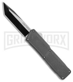 Lightning Gray D/A OTF Automatic Knife - Tanto Two Tone