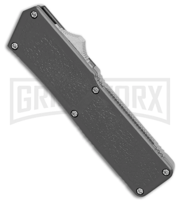 Lightning Gray D/A OTF Automatic Knife - Tanto Two Tone - Image 2