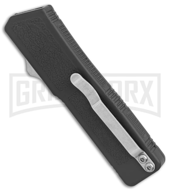Lightning Gray D/A OTF Automatic Knife -Two-Tone Plain - Image 2