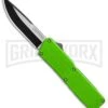 Lightning Green D/A OTF Automatic Knife - Two-Tone Plain