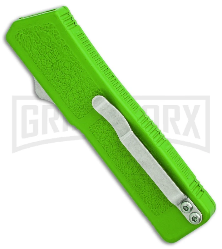 Lightning Green D/A OTF Automatic Knife - Two-Tone Plain - Image 2