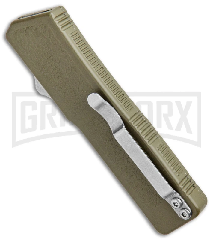 Lightning OD Green D/A OTF Automatic Knife - Clip Point Satin - Image 3