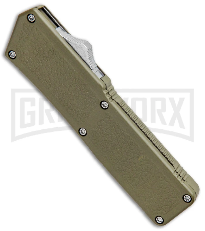 Lightning OD Green D/A OTF Automatic Knife - Clip Point Satin - Image 2