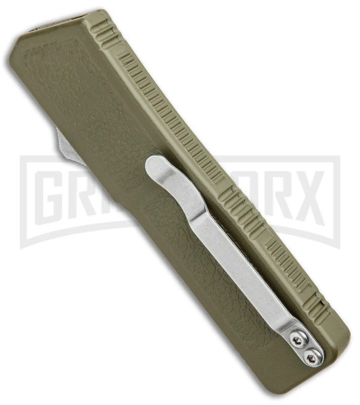 Lightning OD Green D/A OTF Automatic Knife - Tanto Black - Image 3