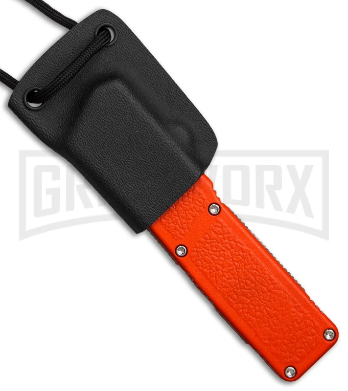 Lightning Orange D/A OTF Automatic Knife - Satin Plain - Image 3