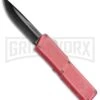 Lightning Pink D/A OTF Automatic Knife - Black Plain