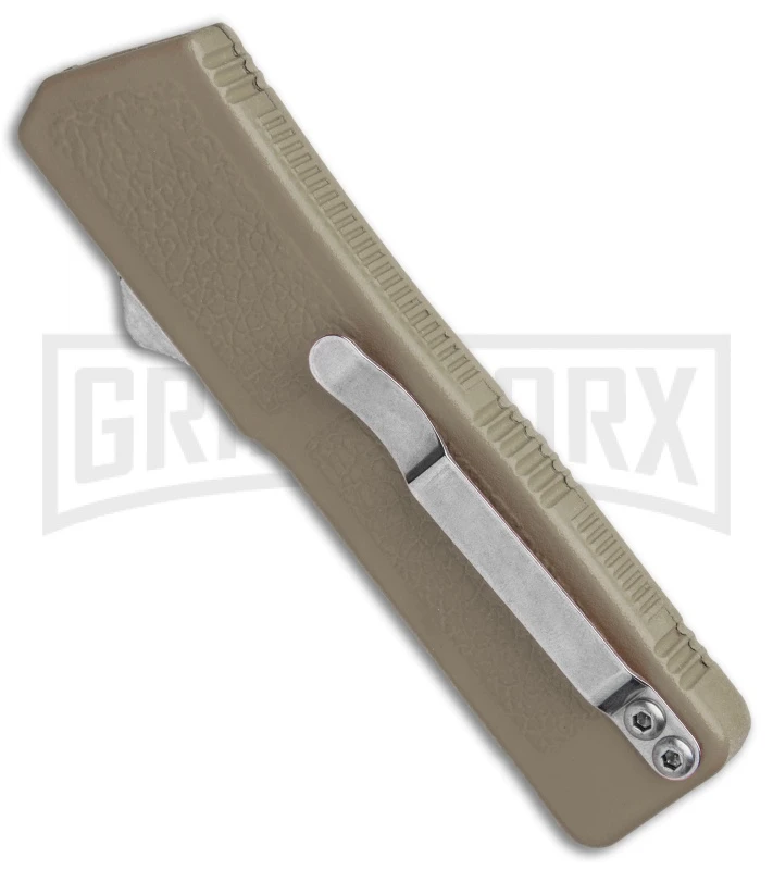 Lightning Tan D/A OTF Automatic Knife - Two-Tone Plain - Image 3