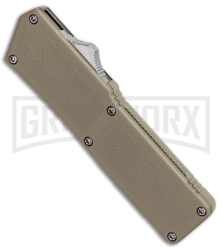 Lightning Tan D/A OTF Automatic Knife - Two-Tone Plain - Image 2