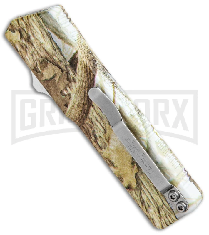 Lightning Tree Camo D/A OTF Automatic Knife - Satin Serr - Image 3