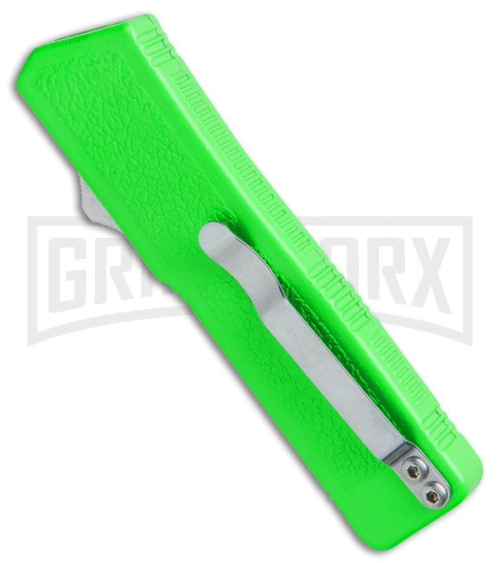 Lightning Zombie Edition Green D/A OTF Automatic Knife - Dagger Black Plain - Image 3