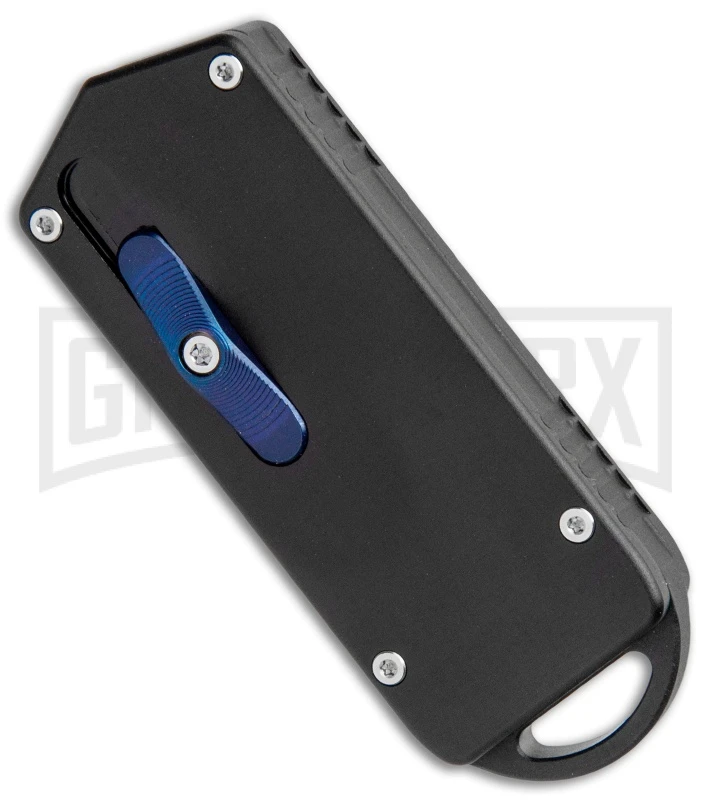 M3 Tactical Tech Rogue Black Aluminum D/A OTF Automatic Knife - Black Plain - Image 2