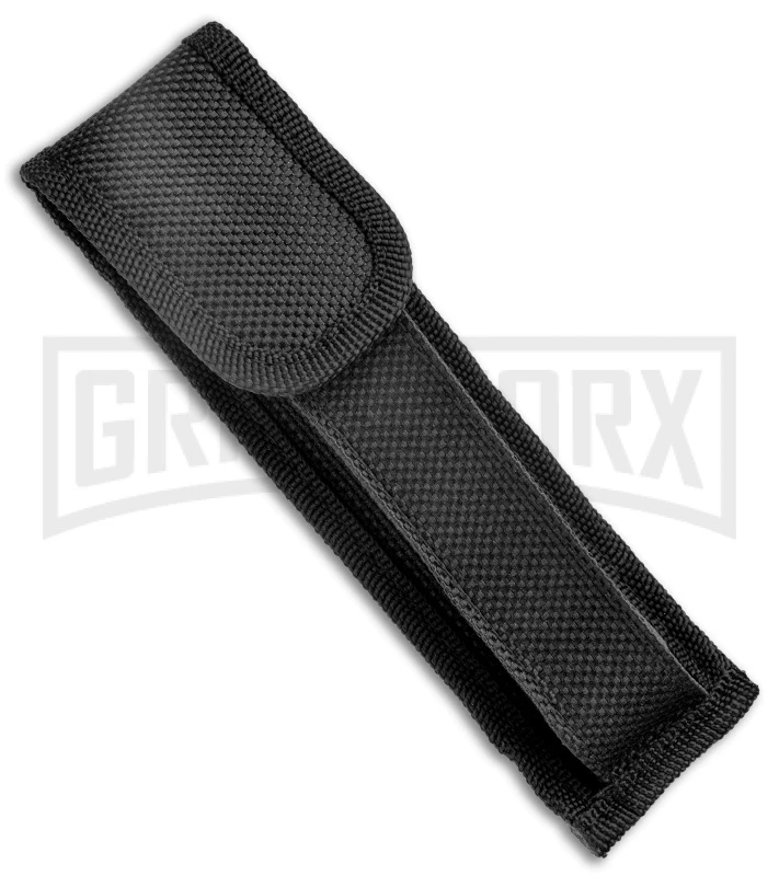 Mago Italian Stiletto OTF Auto White Marble/Black Bolsters Dagger W/ Clip - Image 4