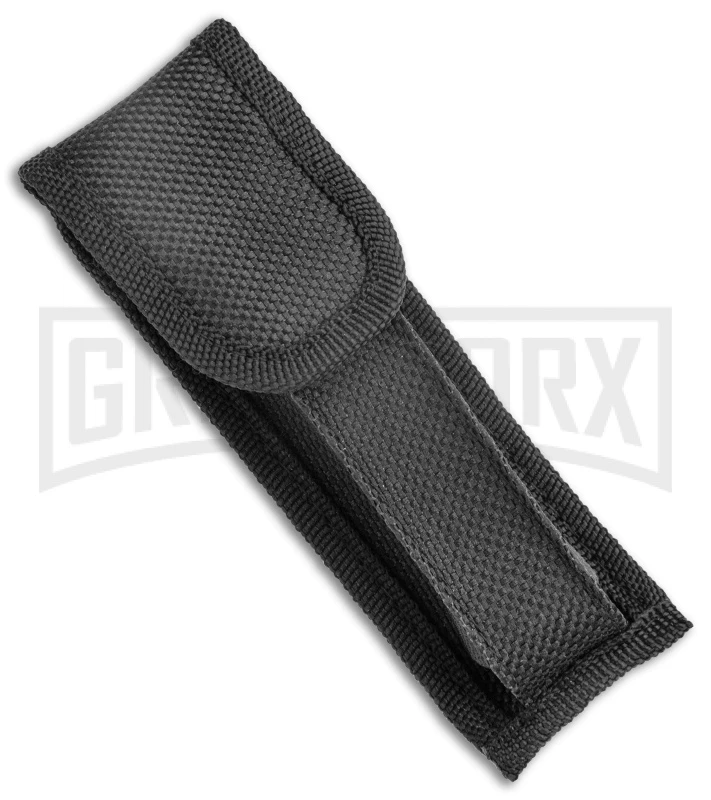 Mago 9" Diamondback Black Italian Stiletto OTF Automatic Knife - Satin Bayo - Image 4