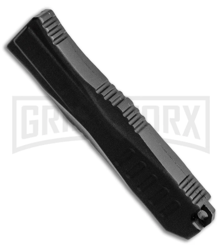 Mini Marvel Black HL OTF Automatic Knife - Black Tanto Blade - Image 3