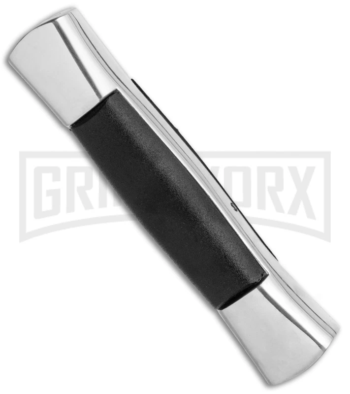 AKC 007 Concord Black OTF Automatic Knife Gray/Black - Spear Point Satin - Image 3