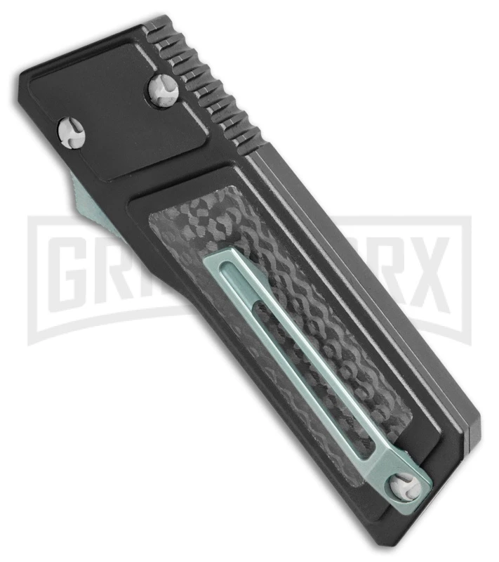 No Limit Knives Akuma OTF Automatic Knife Black Carbon Fiber - Satin Plain - Image 3