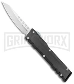 No Limit Knives Mungos Black OTF Automatic Knife - Satin Plain