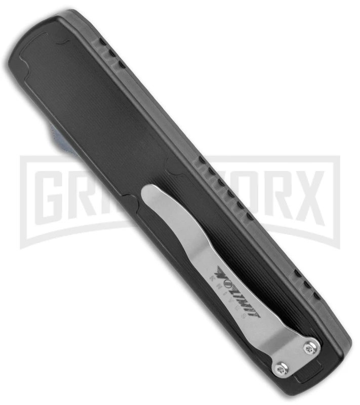 No Limit Knives Stinco Black OTF Automatic Knife - Satin Plain - Image 3