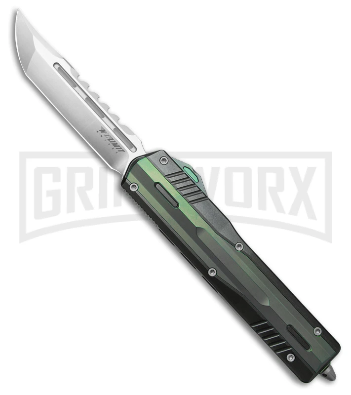 No Limit Night Stalker II Green S/E OTF Automatic Knife - Satin Plain M390