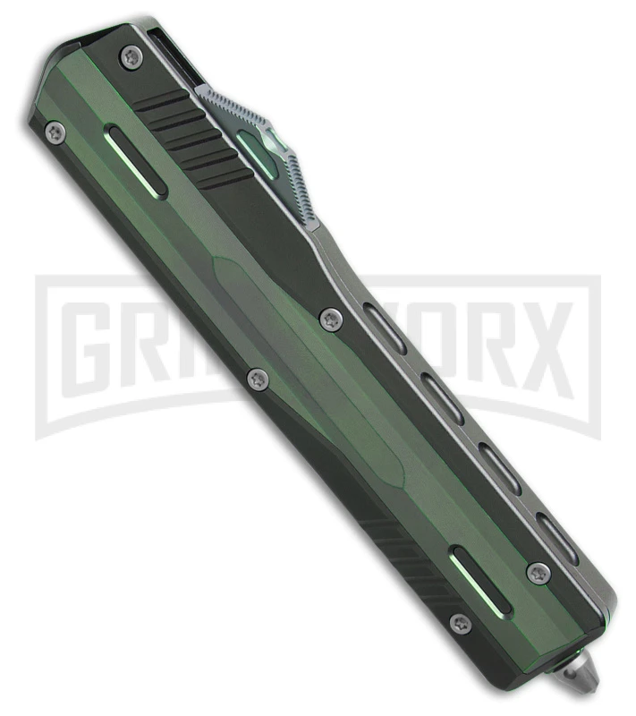 No Limit Night Stalker II Green S/E OTF Automatic Knife - Satin Plain M390 - Image 2