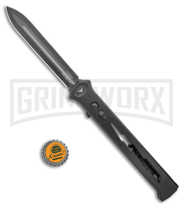 Paragon Estiletto Black Bolt Automatic OTF Knife - Black Dagger - Image 4