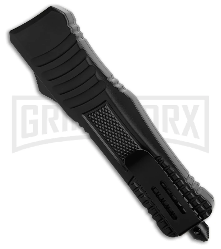 Rumble Black D/A OTF Automatic Knife Clip Point (3.75" Two Tone) - Image 3