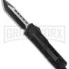 Rumble Black D/A OTF Automatic Knife - Black Tanto Two Tone