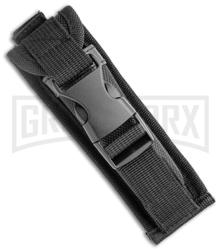 Rumble Black D/A OTF Automatic Knife Dagger Wolf Graphic - Two Tone Plain Serr - Image 4